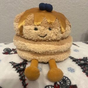 Jellycat Amuseables Fran Pancakes breakfast Plush Blueberries Authentic 100%